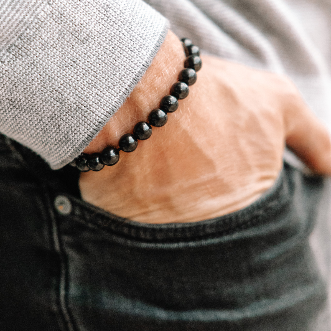 6mm Shungite Bead Bracelet
