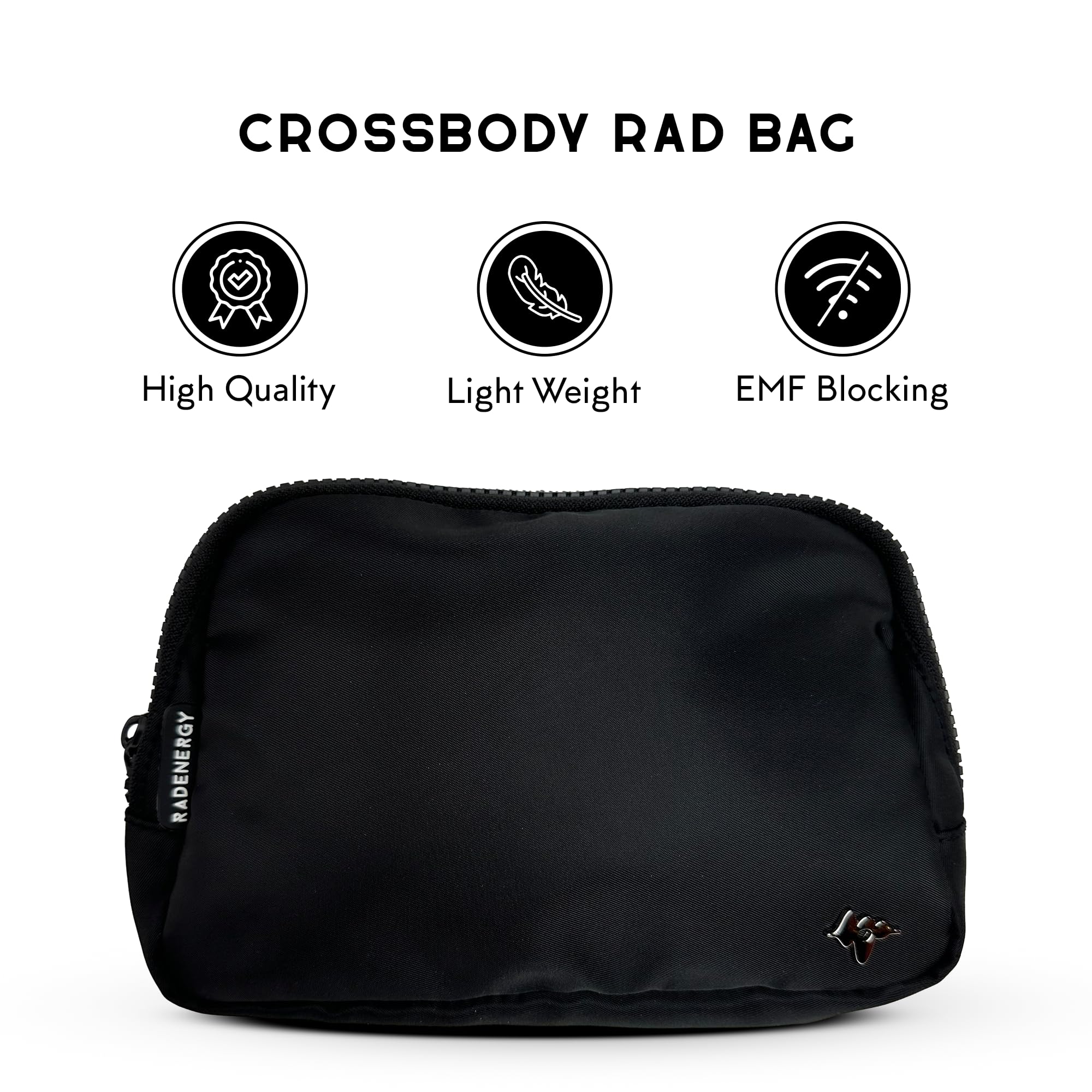 RFID Blocker Bag, Zipper Fanny Pack Nylon, Faraday Bags for Unisex, Disney Traveling Bag with Adjustable Strap