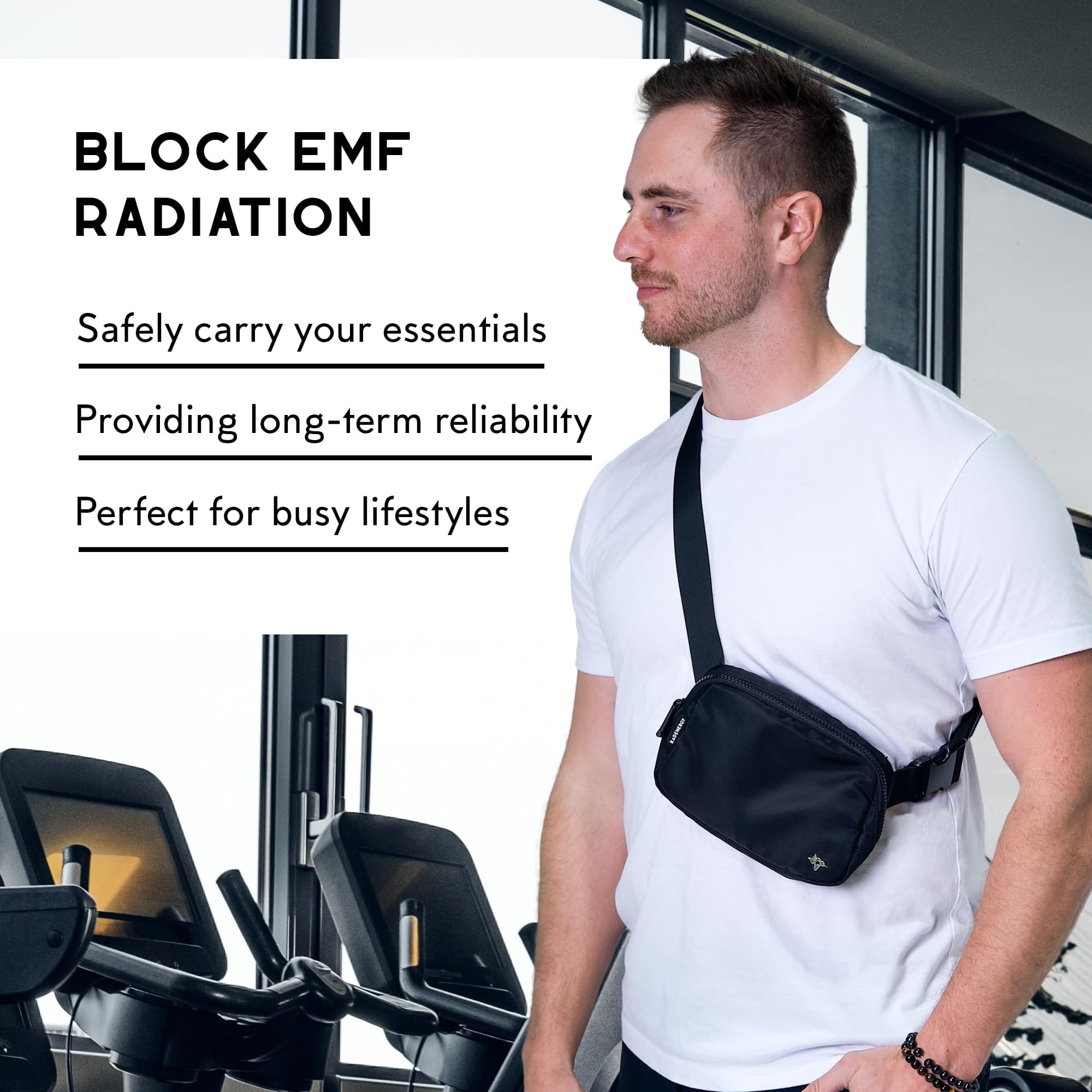 RFID Blocker Bag, Zipper Fanny Pack Nylon, Faraday Bags for Unisex, Disney Traveling Bag with Adjustable Strap