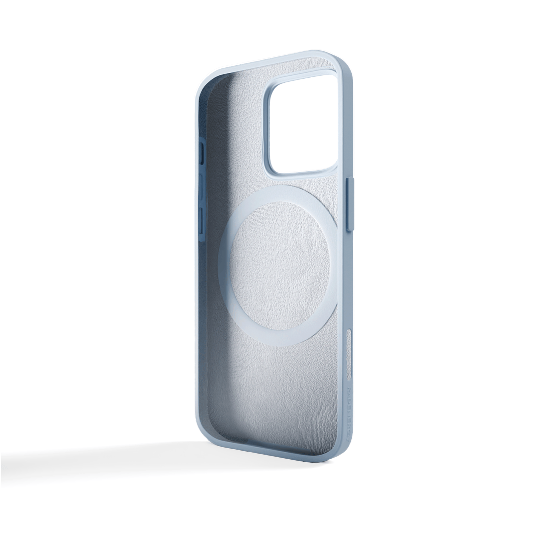 Light Blue Liquid Silicone Shungite Case