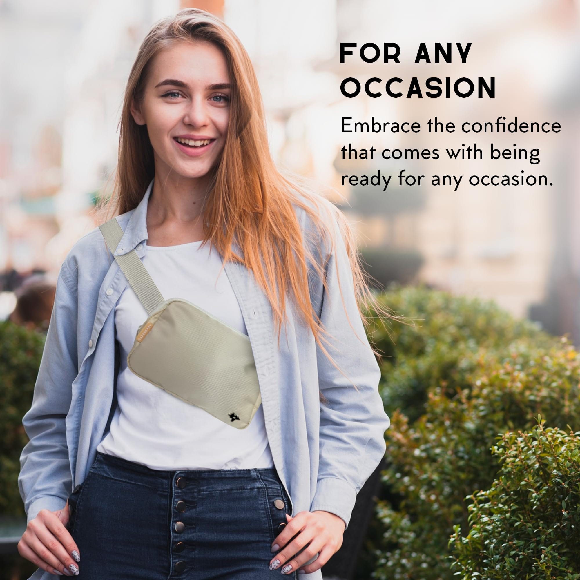 RFID Blocker Bag, Zipper Fanny Pack Nylon, Faraday Bags for Unisex, Disney Traveling Bag with Adjustable Strap