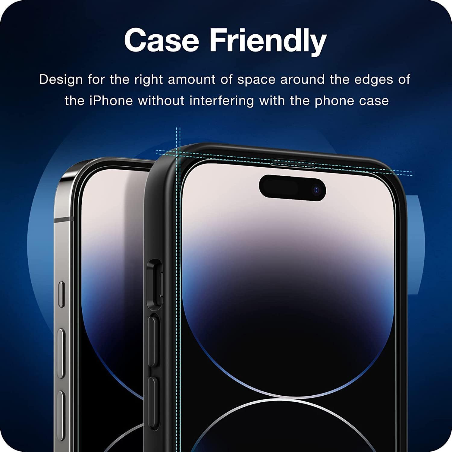 Premium Matte Screen Protectors With Camera Lens Protection For iPhones | 9H Hardness, Ultra Resistant, Bubble Free, Tempered Glass - 2 Pack