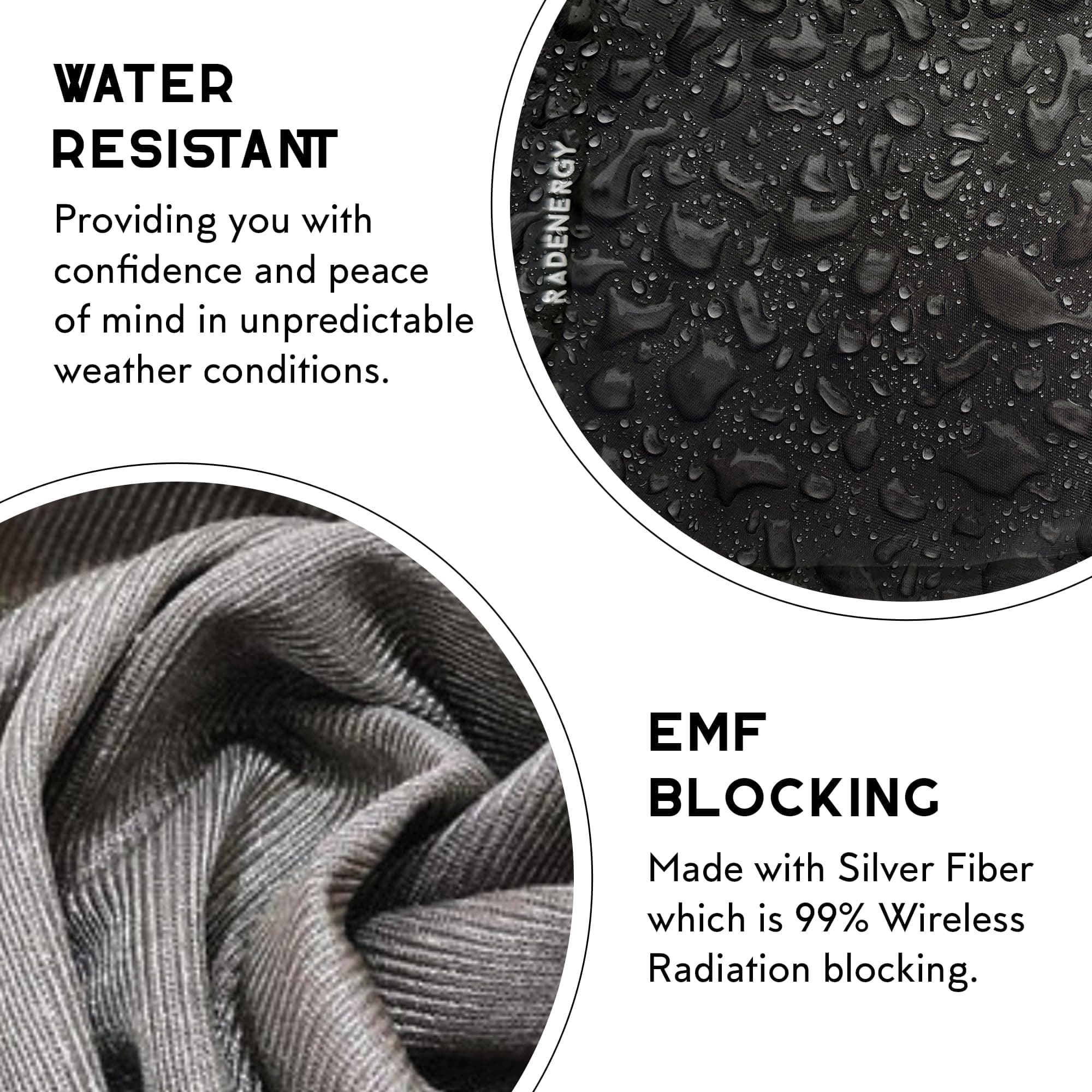 RFID Blocker Bag, Zipper Fanny Pack Nylon, Faraday Bags for Unisex, Disney Traveling Bag with Adjustable Strap