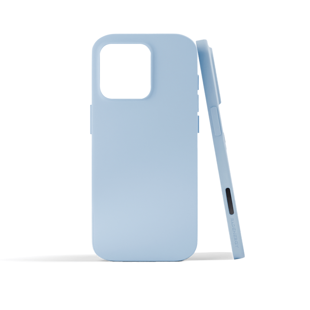 Light Blue Liquid Silicone Shungite Case