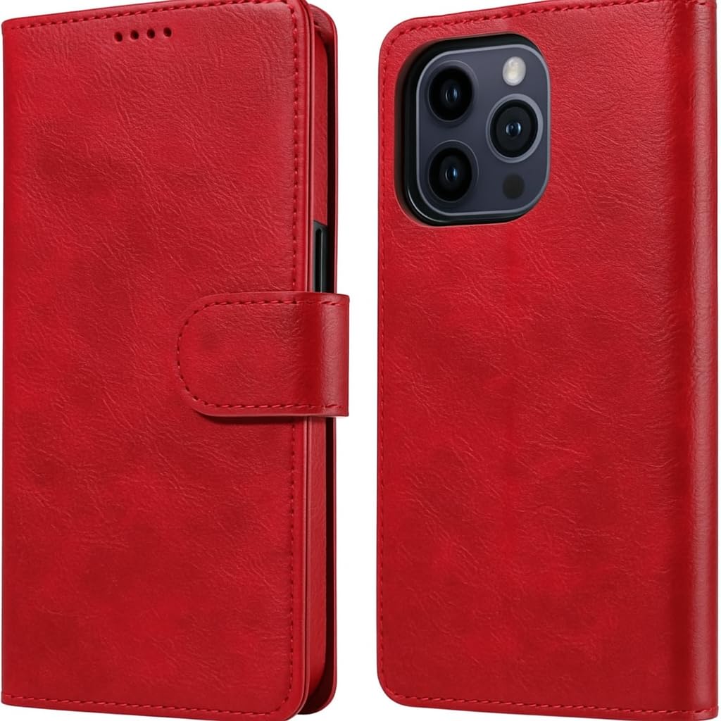 EMF Protection Anti Radiation i-Phone Leather Flip Folio Case for i-Phone, Genuine Leather Wallet Case/Cover with Card Holder & Stand Function