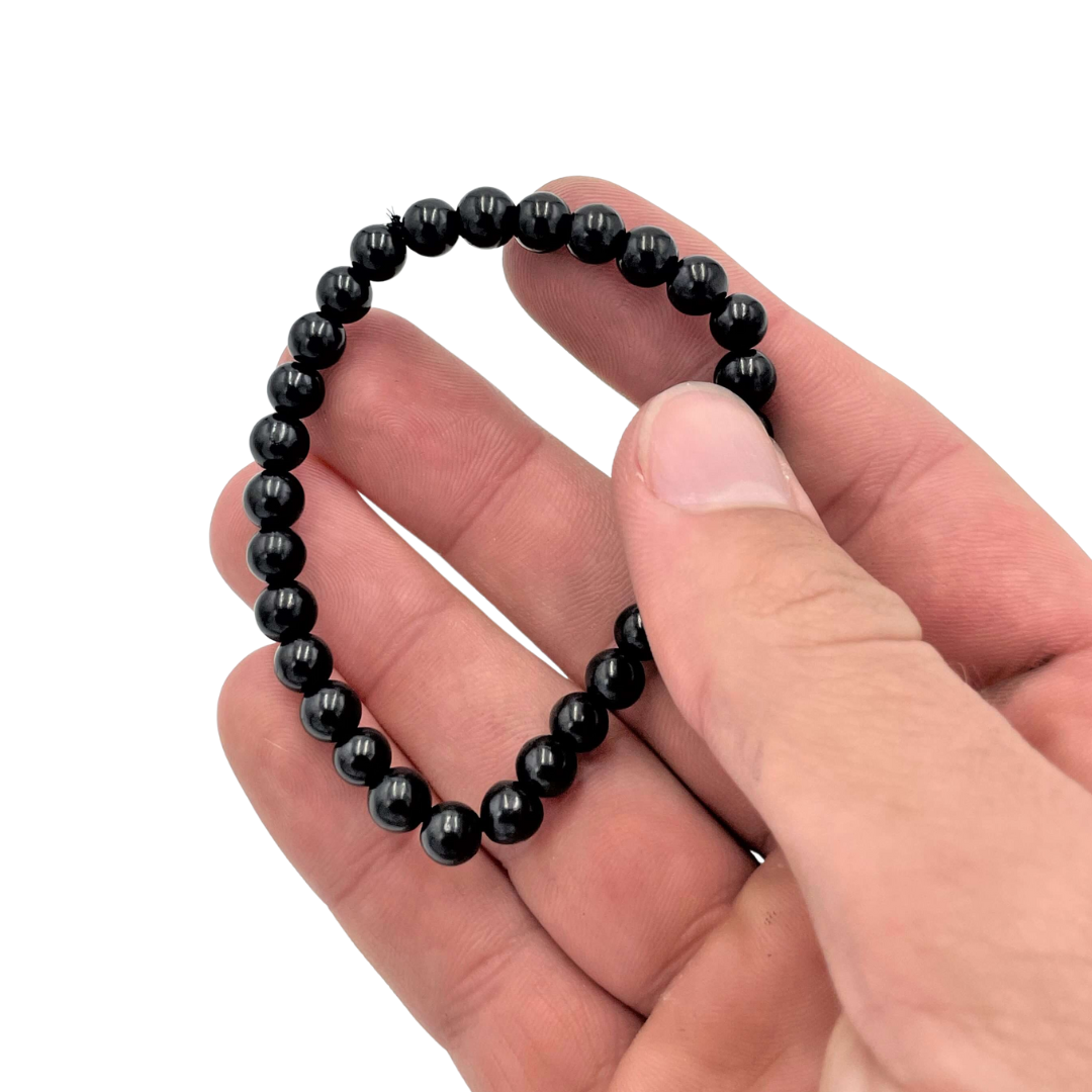 6mm Shungite Bead Bracelet