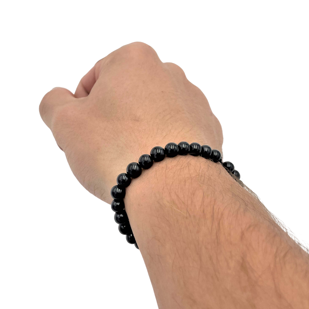 6mm Shungite Bead Bracelet