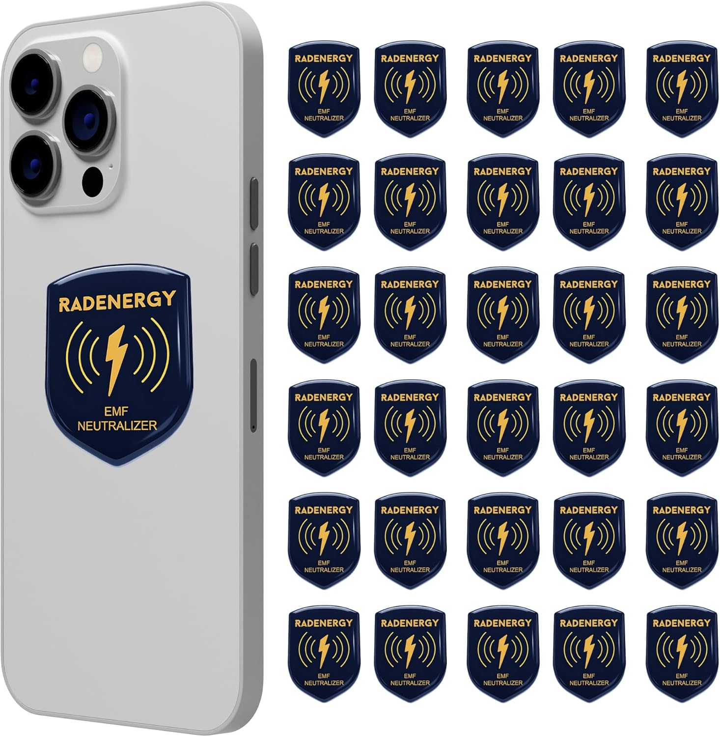 EMF Neutralizer Stickers, EMF Blocker Stickers, Shield Protection for Phones, Tablets, Laptops, and WiFi Devices, Shield Neutralizers for Home and Office Protection (6)