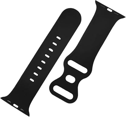 Shungite Silicone Bands Compatible with Apple Watch Band, Sport Wristbands Replacement Strap for iWatch Series 9 8 7 6 SE 5 4 3 2 1, Durable Strap for Women Men