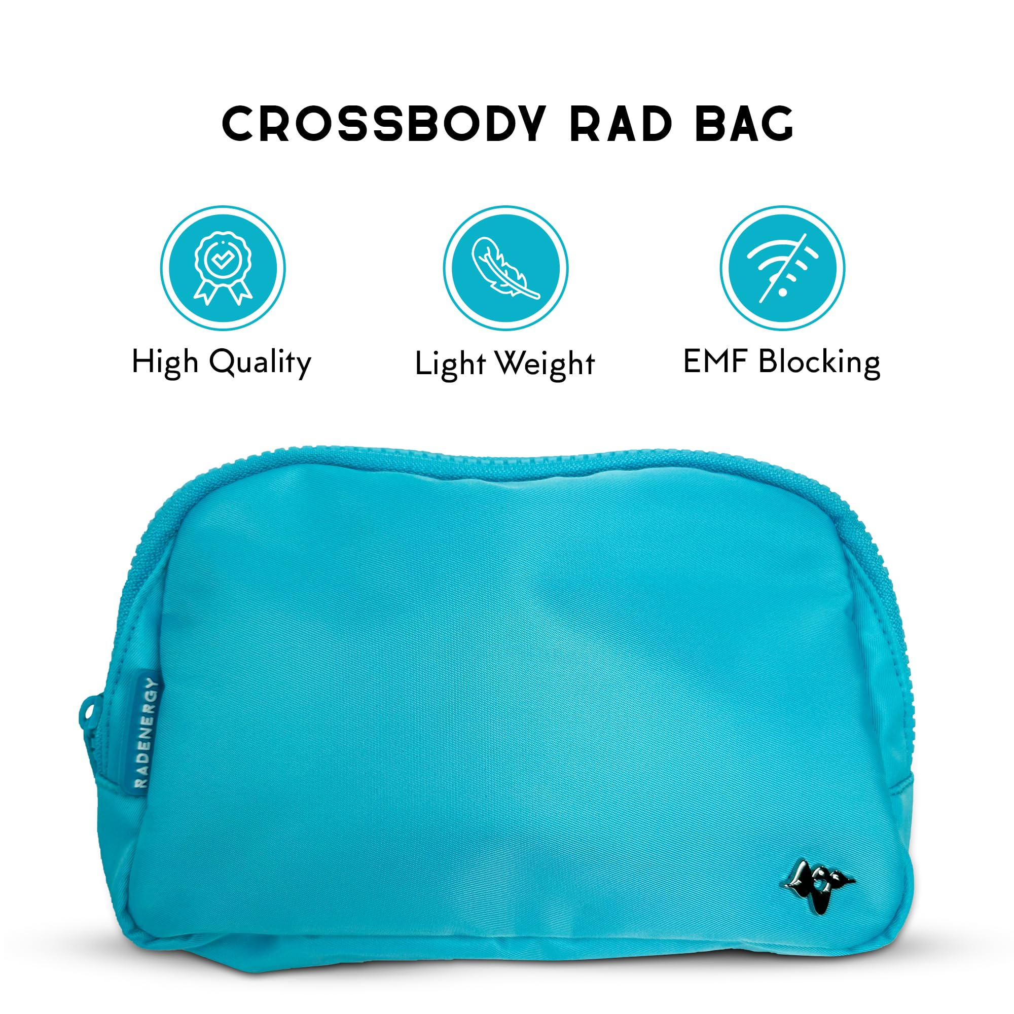 RFID Blocker Bag, Zipper Fanny Pack Nylon, Faraday Bags for Unisex, Disney Traveling Bag with Adjustable Strap