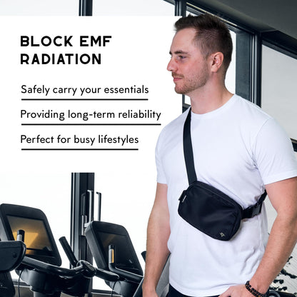 RFID Blocker Bag, Zipper Fanny Pack Nylon, Faraday Bags for Unisex, Disney Traveling Bag with Adjustable Strap