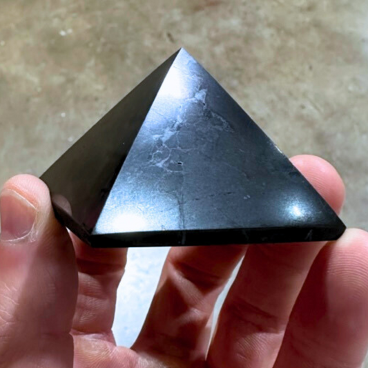 50mm Polished Shungite Pyramid