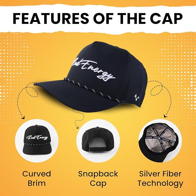 Rad Energy EMF Blocking Hat – Unisex Faraday Hat with Anti Radiation Blocking Liner That Blocks Over 99% RF Radiation - Shielding Efficiency Cap Protect Against EMP, RF, 5G, 4G & Wireless Signals