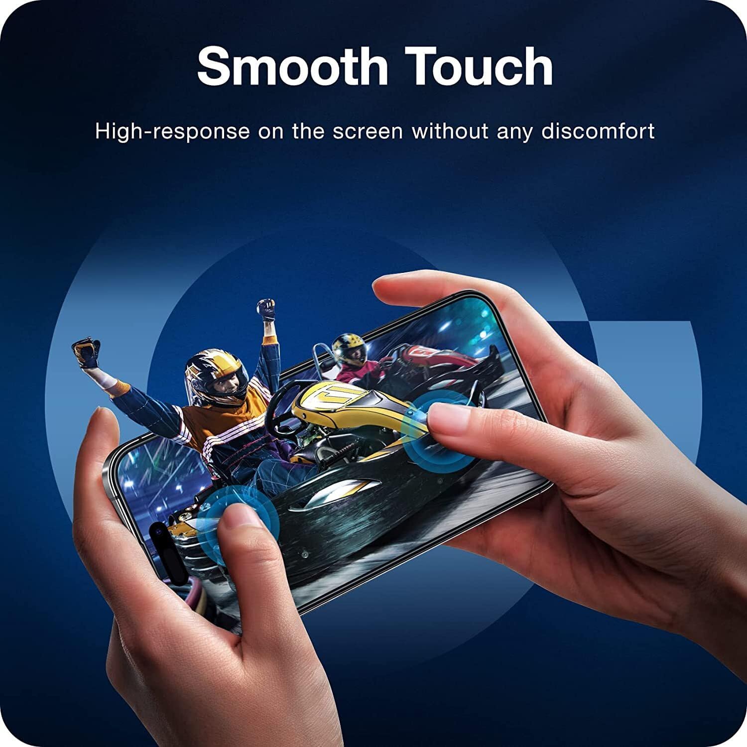 Premium Matte Screen Protectors With Camera Lens Protection For iPhones | 9H Hardness, Ultra Resistant, Bubble Free, Tempered Glass - 2 Pack