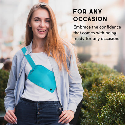 RFID Blocker Bag, Zipper Fanny Pack Nylon, Faraday Bags for Unisex, Disney Traveling Bag with Adjustable Strap