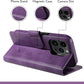 Purple Leather Radiation Proof Wallet Case