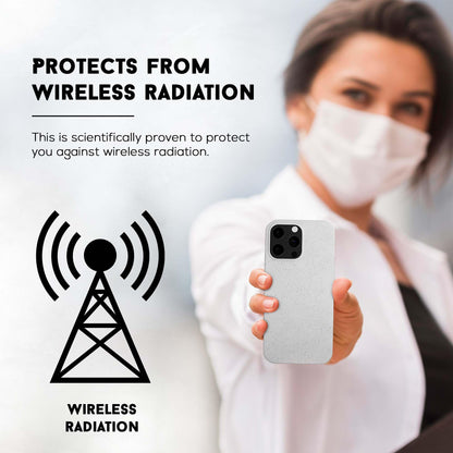 Beige Liquid Silicone Shungite Case