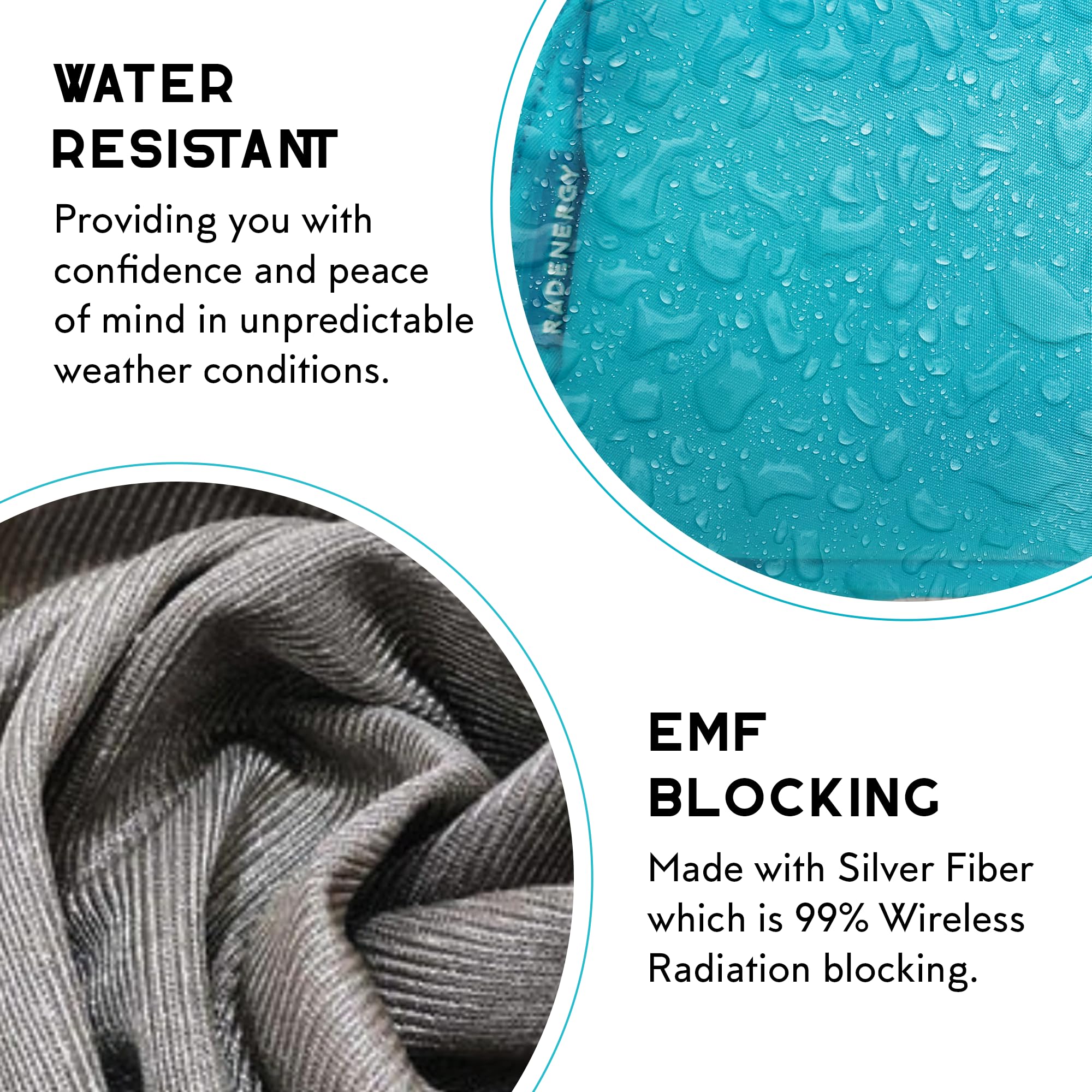 RFID Blocker Bag, Zipper Fanny Pack Nylon, Faraday Bags for Unisex, Disney Traveling Bag with Adjustable Strap