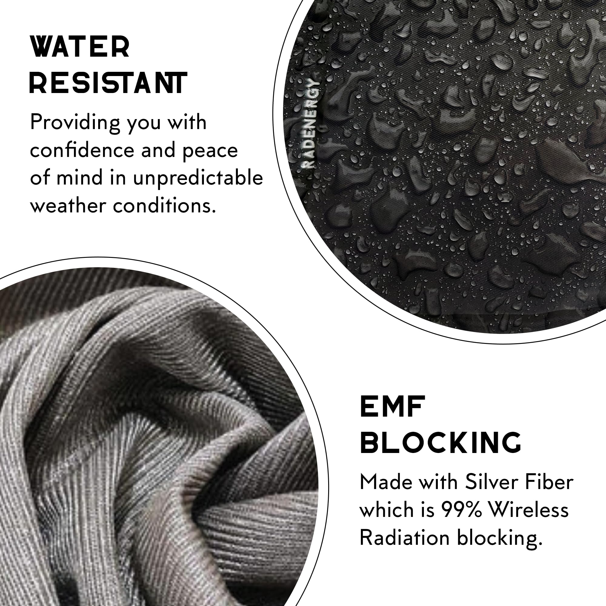 RFID Blocker Bag, Zipper Fanny Pack Nylon, Faraday Bags for Unisex, Disney Traveling Bag with Adjustable Strap