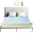 Bed Sheet, Grounding Sheet , Organic Cotton Fitted Earthing Sheet for Bed, 95% Organic Cotton & 5% Silver Fiber with 10m Grounding Cord & White US Socket Tester