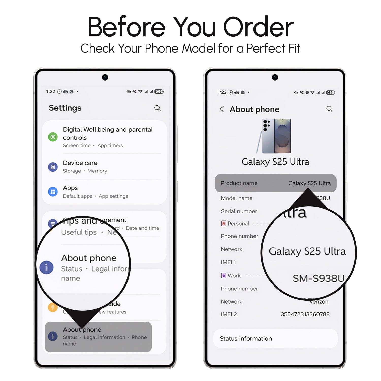 Samsung EMF-Blocking Vegan Leather Wallet Phone Case - Brown