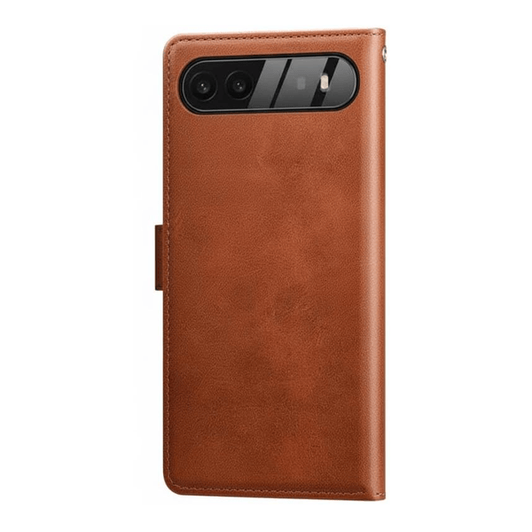 Google Pixel Brown EMF Blocking Vegan Leather Wallet Phone Case