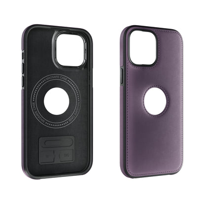 iPhone Purple EMF Blocking Leather Wallet Phone Case