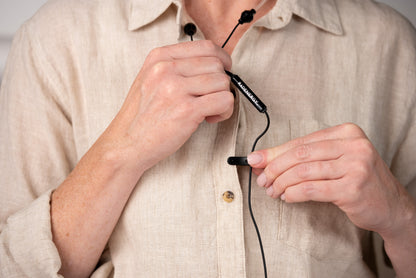 Airtube Headphones, EMF Free Earbuds, Air Tube Headphones with Zipper Bags, 3D Sound, Microphone Volume Control, for Work Meetings, Sleep, Gym, High Audio Quality Devices