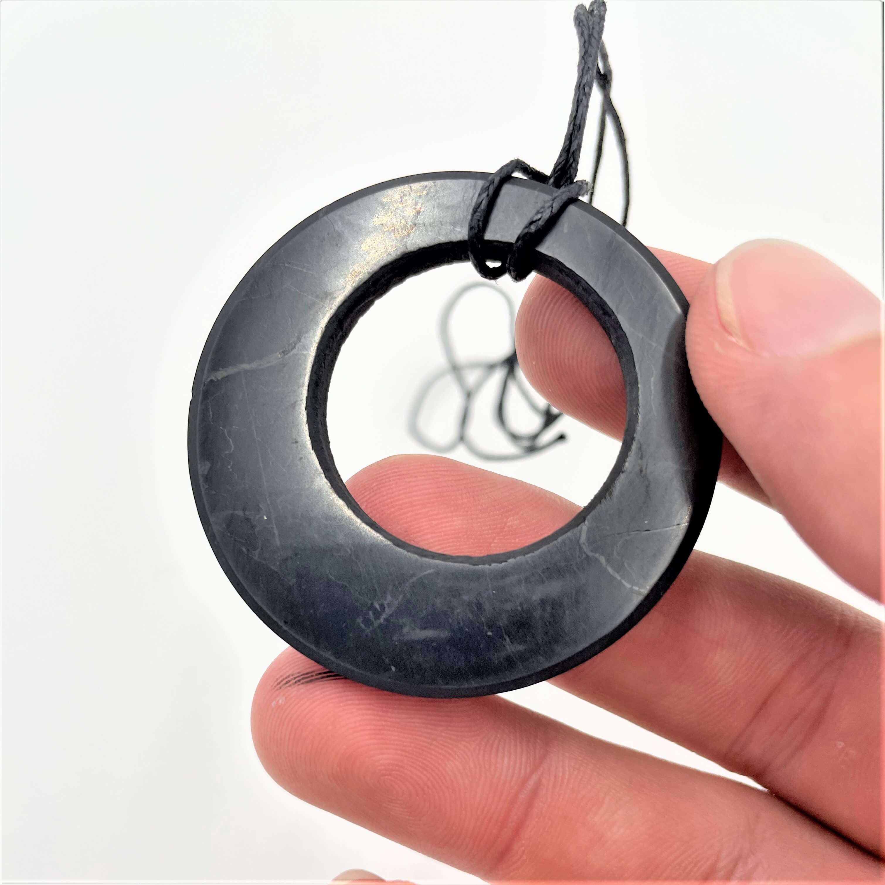 Shungite Open Circle Necklace