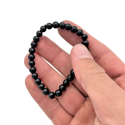 6mm Shungite Bead Bracelet