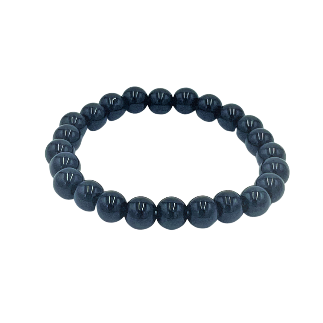 8mm Shungite Bead Bracelet